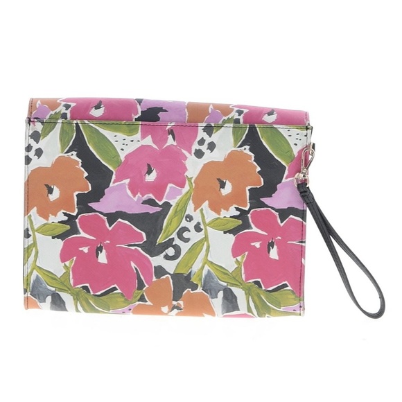 Ted Baker London Magnolia Floral Print Wristlet Clutch Purse Pink - Picture 2 of 5